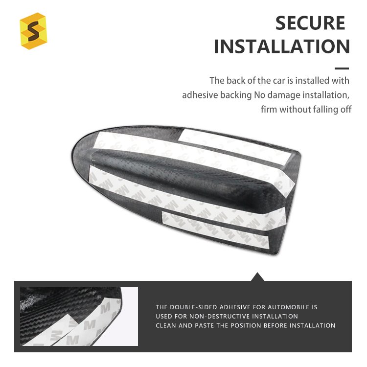 ES Direct Manufacturer Sport Style Fiber Carbon Decorative Car Shark Antenna for MINI E90 E92 M3