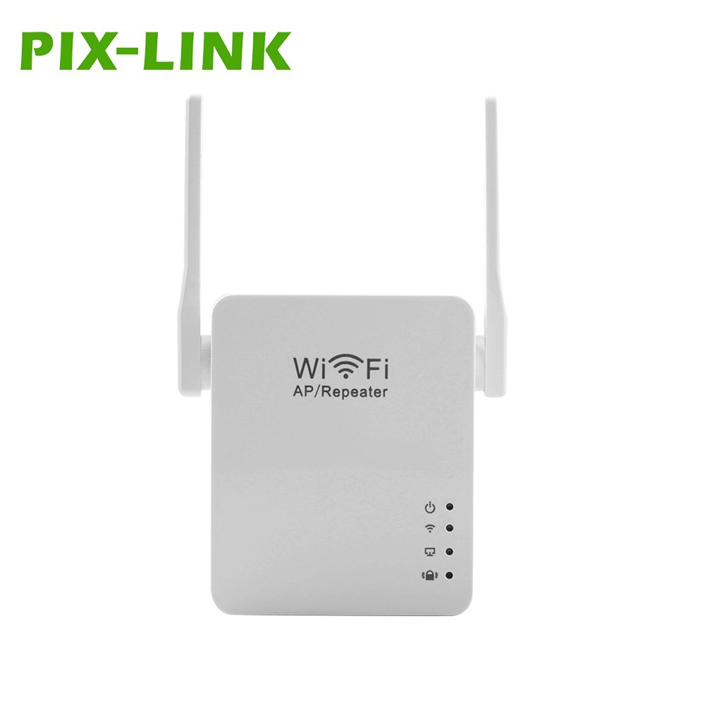 OEM/ODM PIX-LINK 300Mbps 802.11B/G/N Wifi Repeater Wireless 2.4Ghz Wifi Router Network Extender Long Range Signal Booster