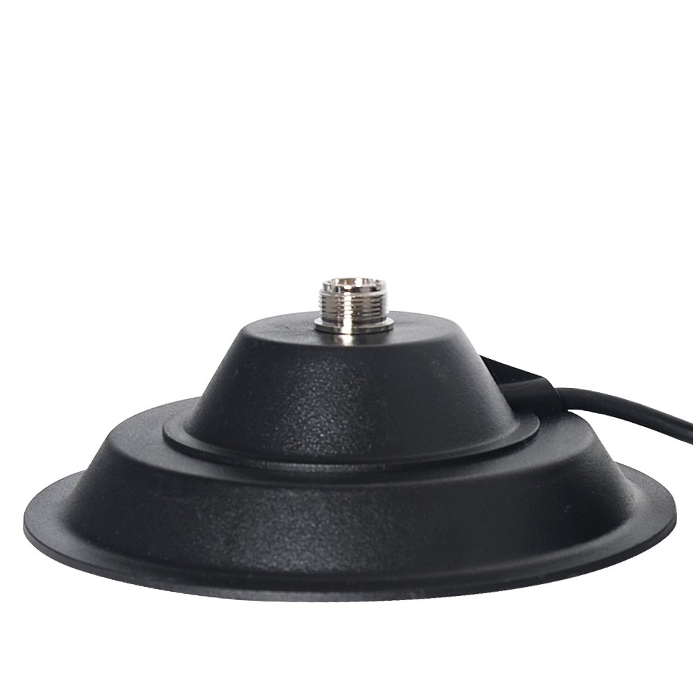 Car Walkie Talkie Accessories PL259 Black Antenna Mount With Connector Socket 5M Feeder Cable 13CM Magnet Base Mobile Radio Car