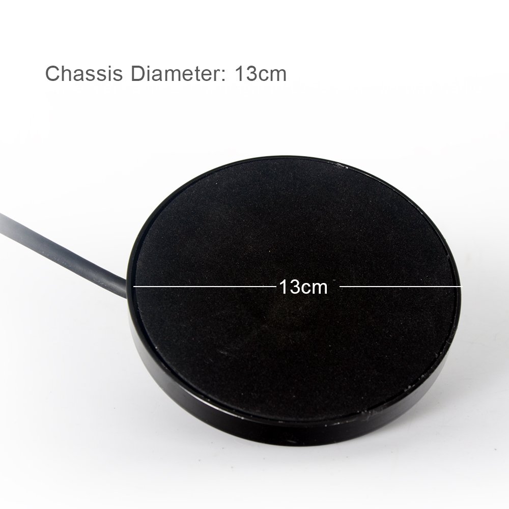 Car Walkie Talkie Accessories PL259 Black Antenna Mount With Connector Socket 5M Feeder Cable 13CM Magnet Base Mobile Radio Car