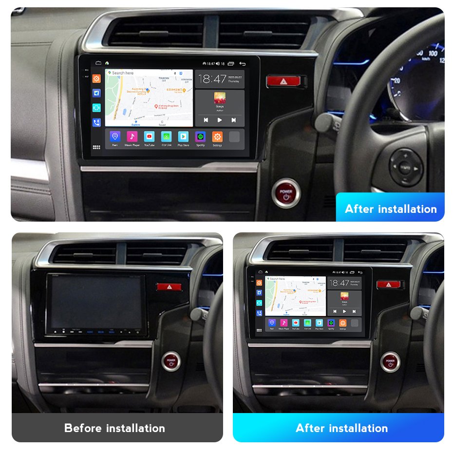 M6 PRO Car Screen Touch Car GPS for Honda Jazz Fit 2014-2015 Car Radio Audio System