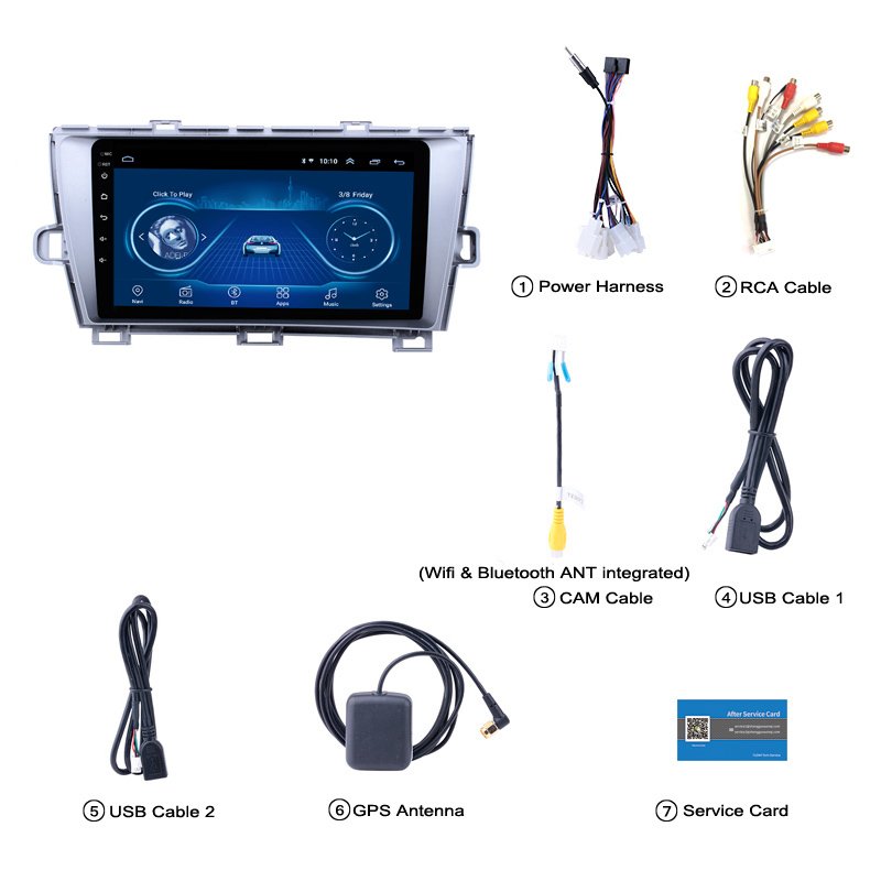 Android 10 for Toyota Prius 2009 2010 2011 2012 2013 Multimedia Stereo Car DVD Player Navigation GPS Radio(bb2fa3f9)