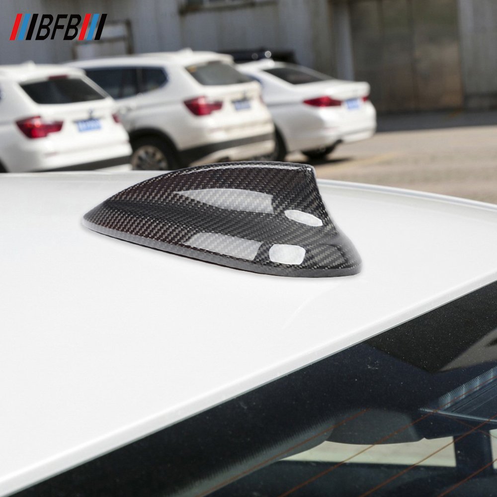 BFB Real Carbon Exterior Trim Universal Antenna Auto Shark Fin Carbon Fiber Car Radio Roof for BMW All Series