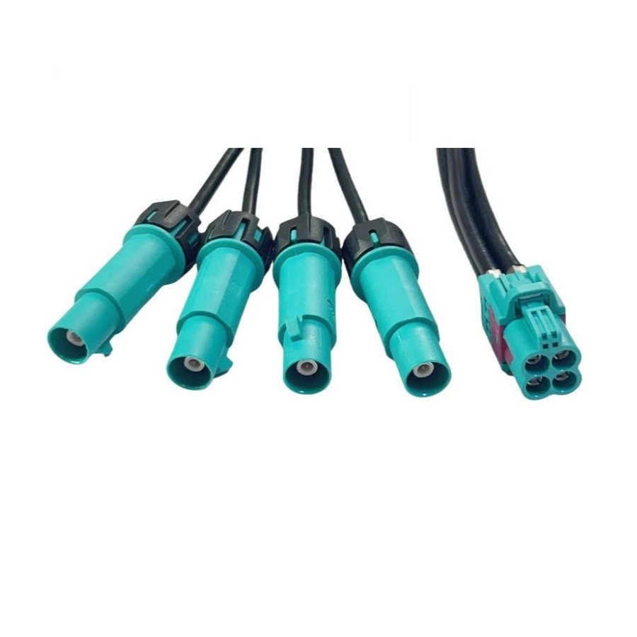 OEM ODM Fakra Extension Cable GMSL2 4 in 1 Mini for Car Camera Male Female