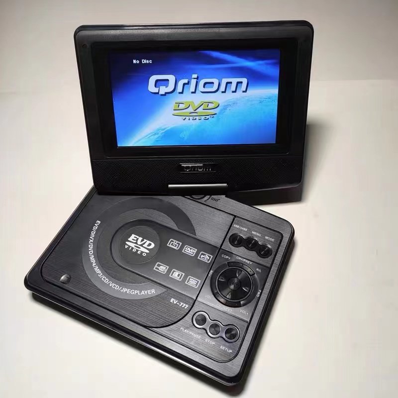 7.5 Inch LED Screen Rechargeable Battery Analog TV USB FM Portable DVD Player