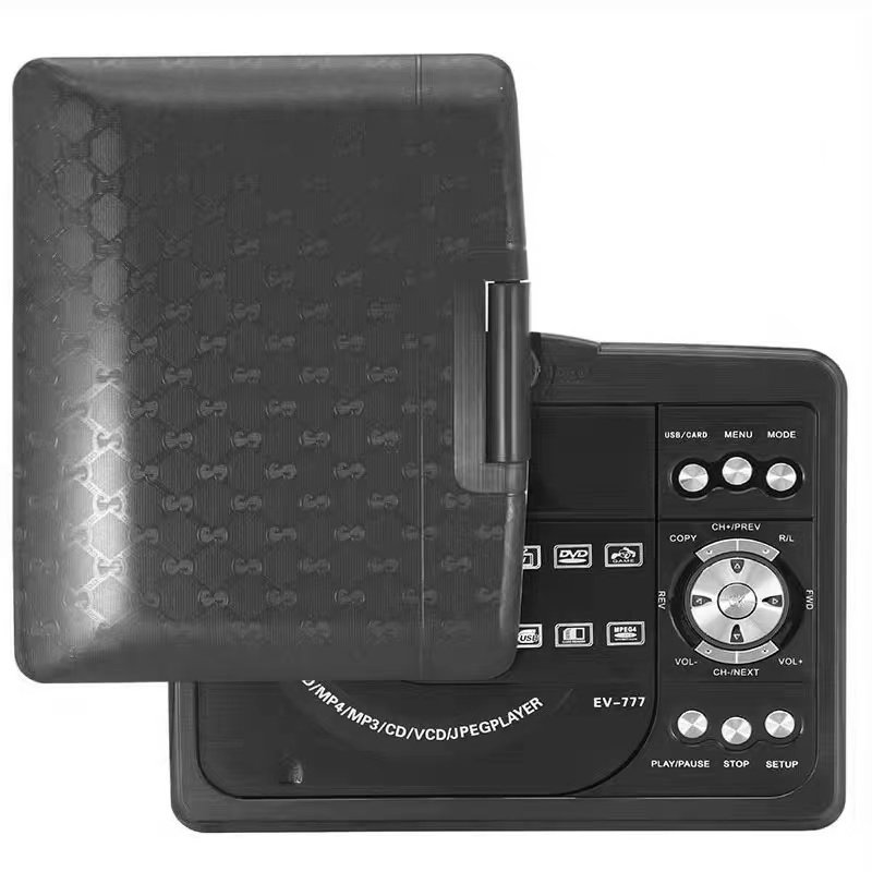 7.5 Inch LED Screen Rechargeable Battery Analog TV USB FM Portable DVD Player
