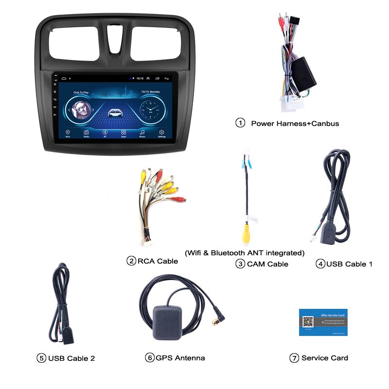 9 Inch for Renault Logan 2 2012 2019 Sandero 2 2014 2019 Symbol Car Radio Multimedia Video Player Navigation GPS Android 10