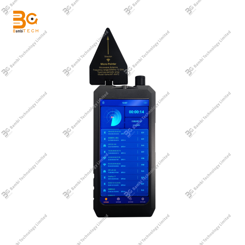 1mhz-12GHz Handheld Wireless signal Gps Scanner Detector Integrated Infrared Thermal Imaging and Temperature Measurement,