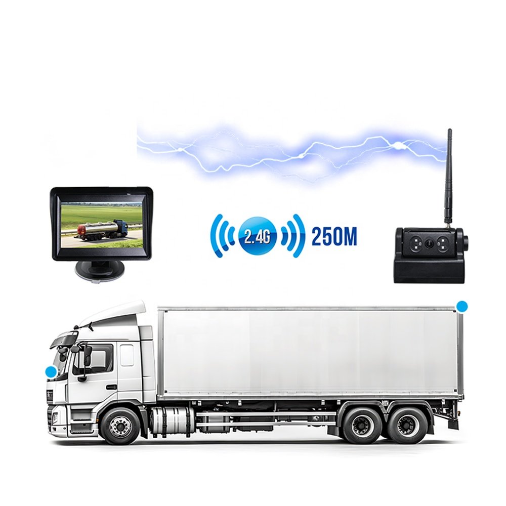 4.3 Inch Wireless Car Monitor Digital Wireless System Built in Antenna One AV Vehicle Monitor