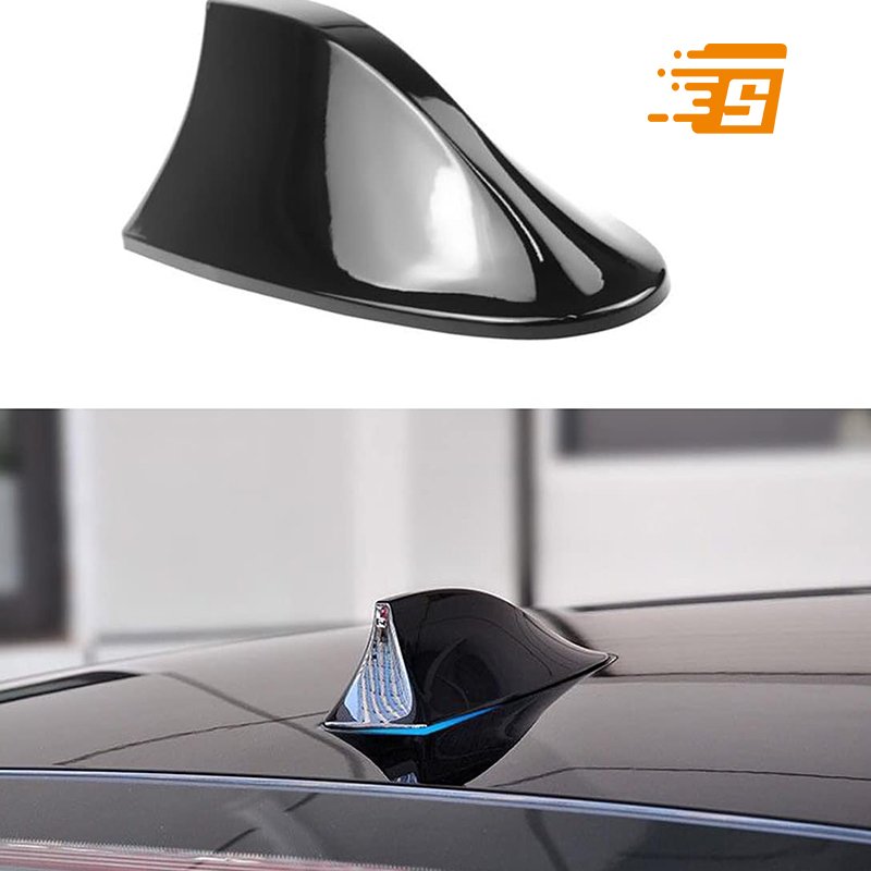 Custom Shangpo OEM ODM ISO9001 Car Antenna TV Antenna Black Universal Auto Car Roof Radio AM/FM Signal Shark Fin Style Aerial