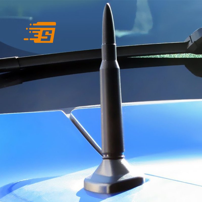 Custom Shangpo OEM ODM ISO9001 Car Antenna TV Antenna Black Universal Auto Car Roof Radio AM/FM Signal Shark Fin Style Aerial