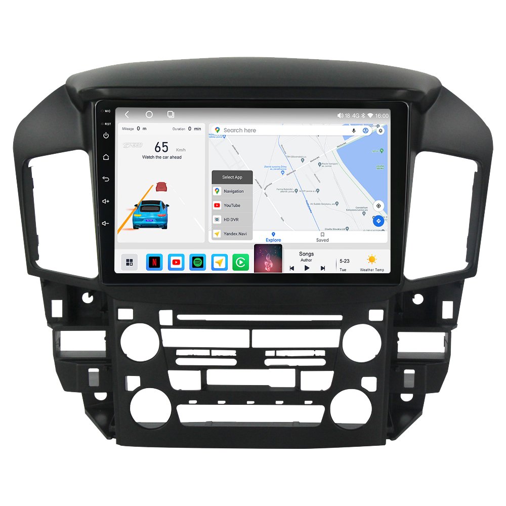 MEKEDE M6 PRO 3D Car Radio 360 Panoramic Camera for Lexus RX300 Toyota Harrier 1997-2003 BT GPS Navigation Cooling Fan