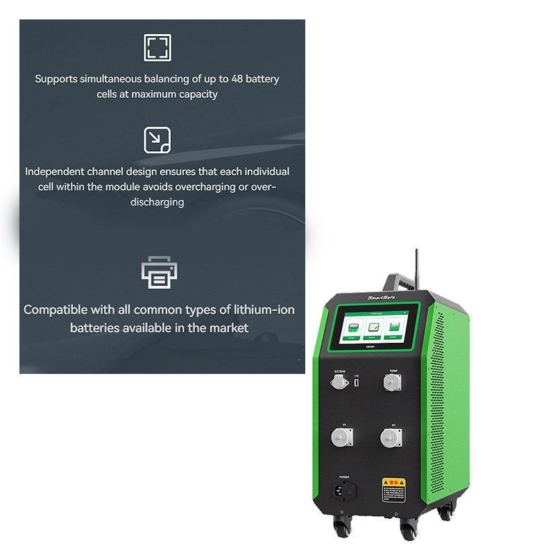 High-Precision SmartSafe EB480 Cell Balancer New Energy Vehicles Lithium Battery Charging and Discharging Diagnostic Tool