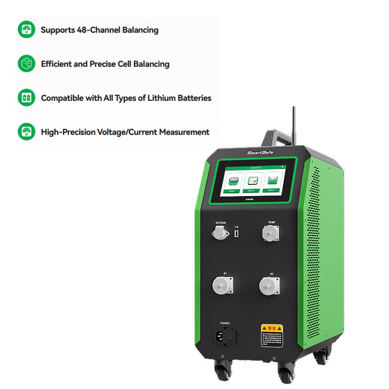 High-Precision SmartSafe EB480 Cell Balancer New Energy Vehicles Lithium Battery Charging and Discharging Diagnostic Tool