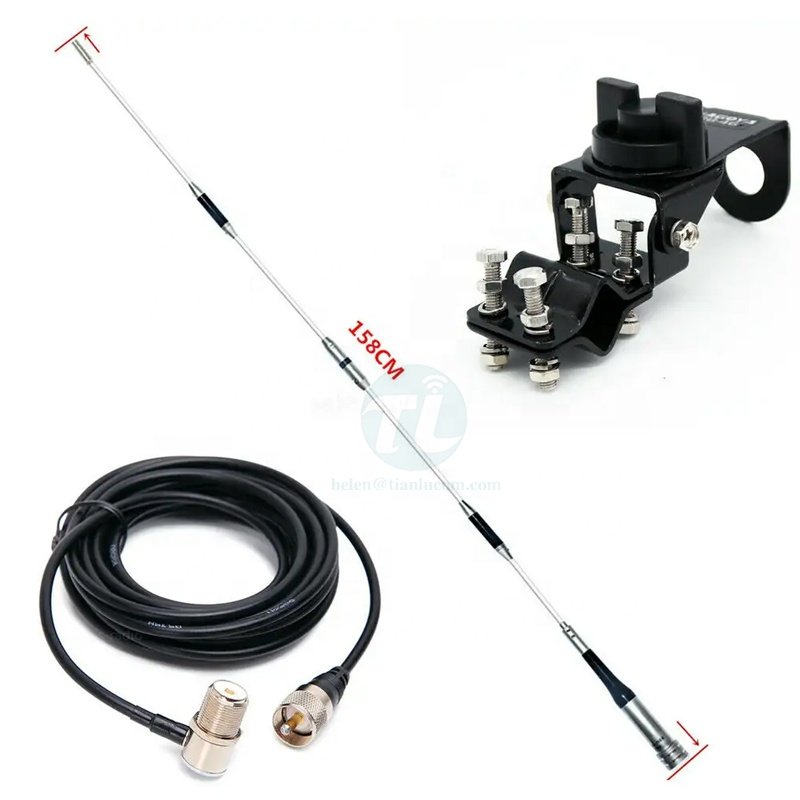 SG-7900 VHF/UHF Dual Band Ham Radio High Gain car Antenna with RB46 clip mount