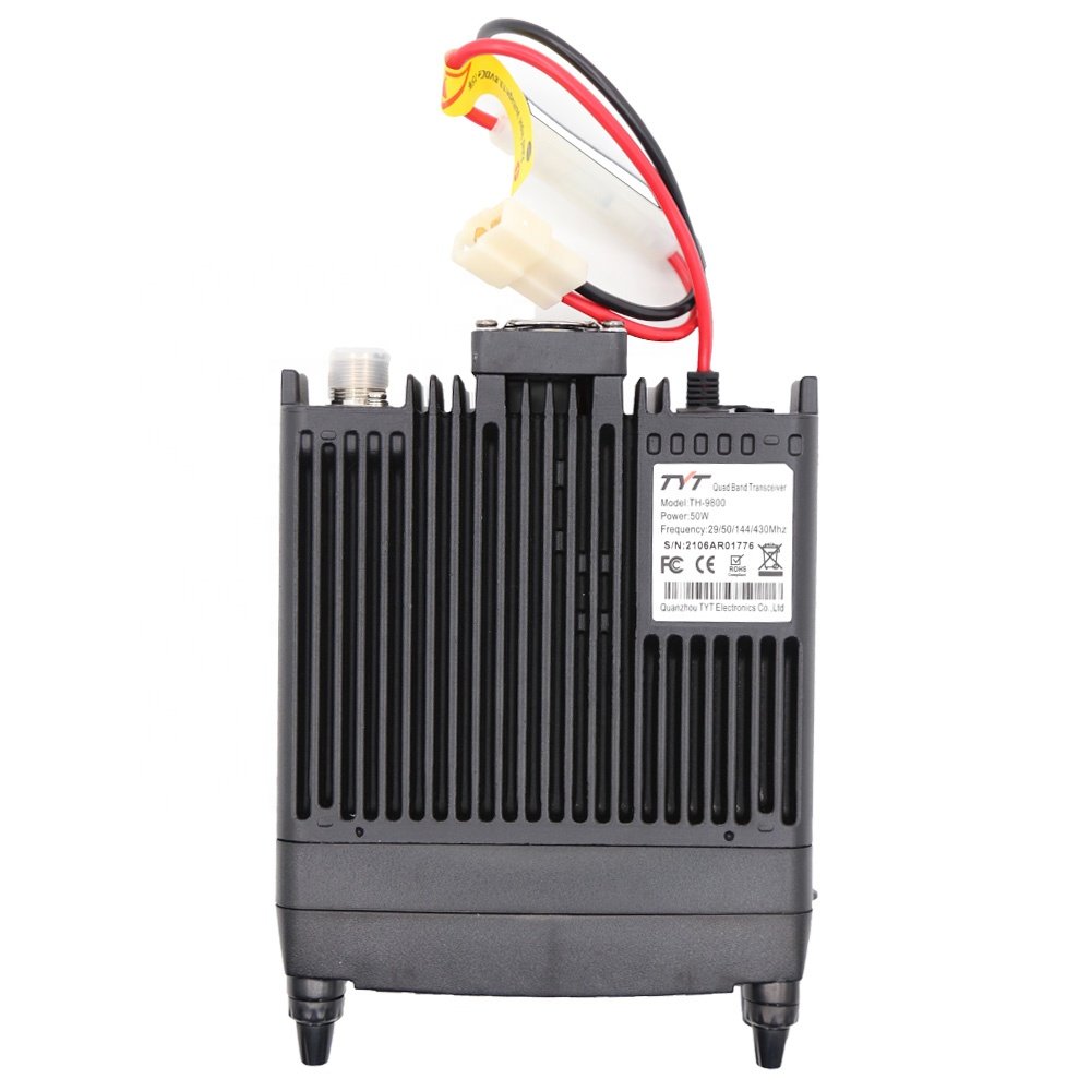 FUJIAN TYT TH-9800 Mobile Transceiver 50W Car Radio Mini Transceiver - Repeater 136-174mhz 400-470mhz TYT TH9800 Black 2 Pcs