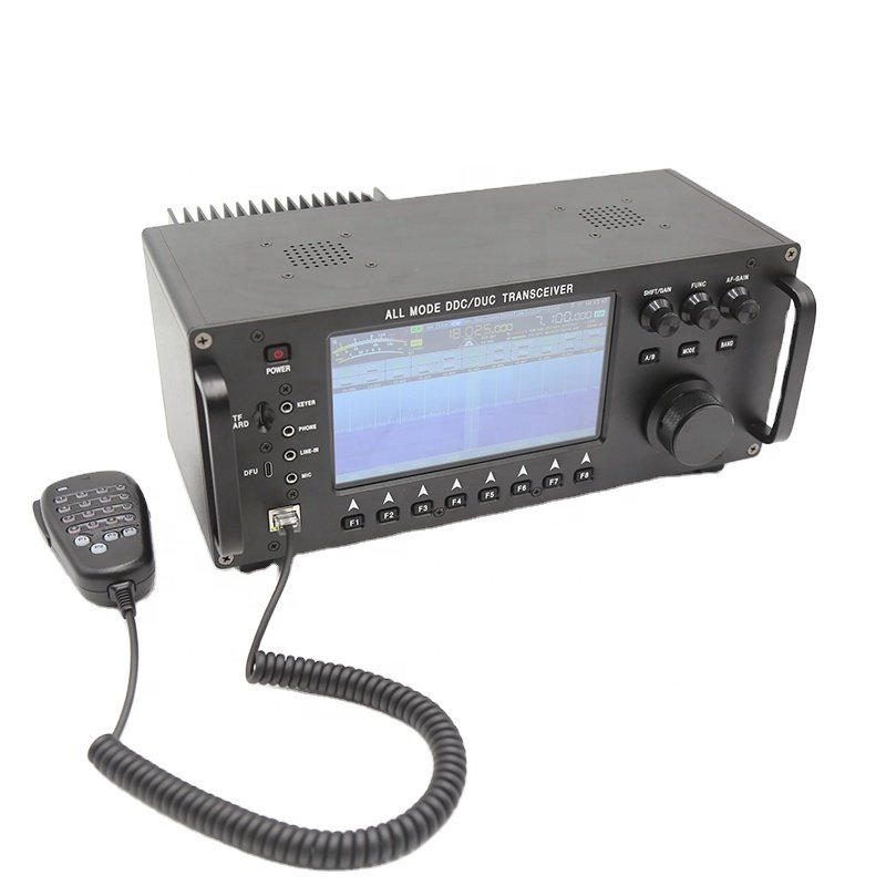 100W SSB CW Walkie Talkie DDC DUC All Mode Amateur Ham Radio 0.5-750MHZ Built-in Antenna Tuner HF Transceiver