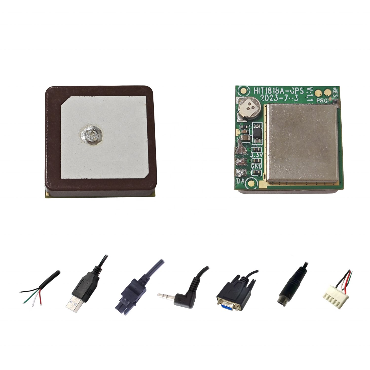 18*18mm Internal Module GPS Receiver 4P TX RX NMEA0183 RS232 RS485 UART TTL PS2 USB DC Molex Receptor GPS for Car Logger Tracker