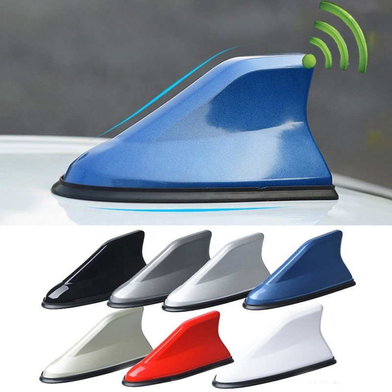 Car Shark Fin Antenna Cover Roof Aerial Base AM/FM Radio Signal for Car SUV Truck Universal