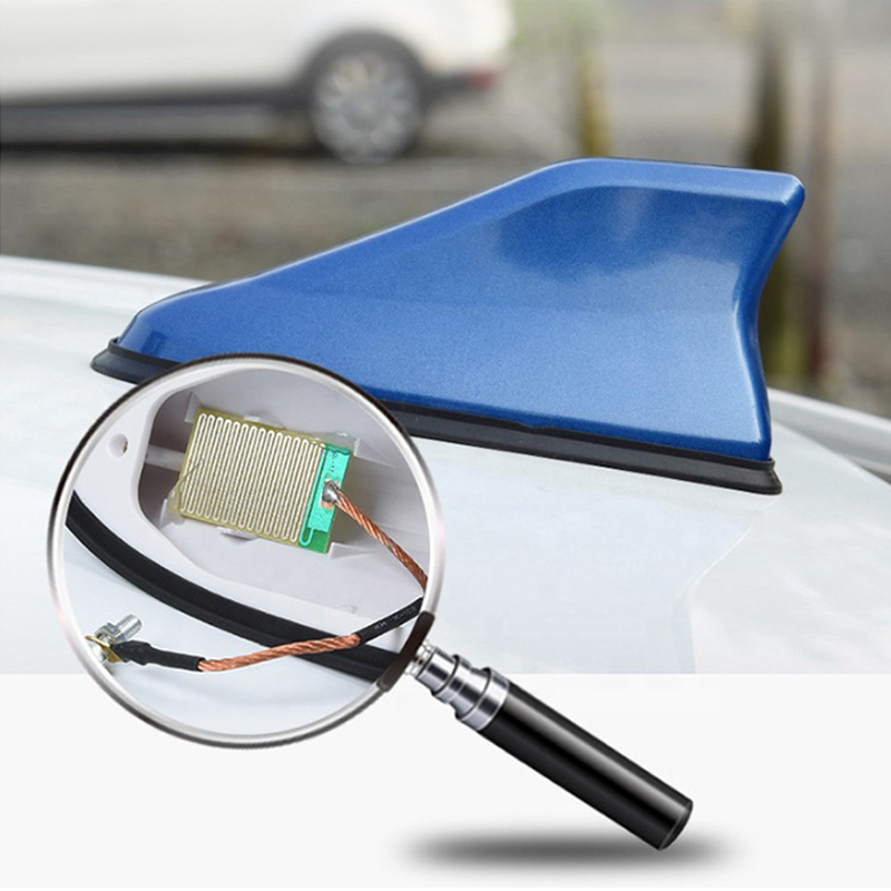 Car Shark Fin Antenna Cover Roof Aerial Base AM/FM Radio Signal for Car SUV Truck Universal