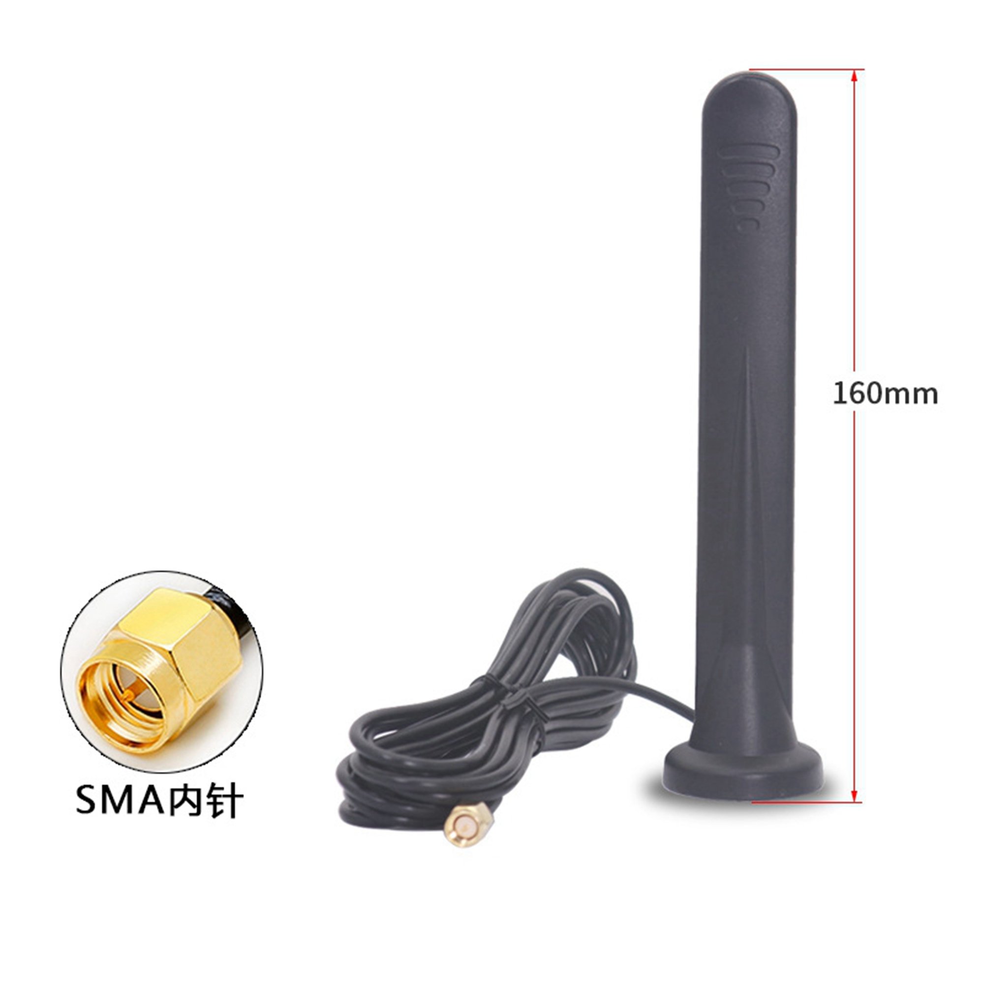Factory price Free sample sale Lte antenna 4g 5g with SMA Male RG174 cable length 3m magnetic base antennas