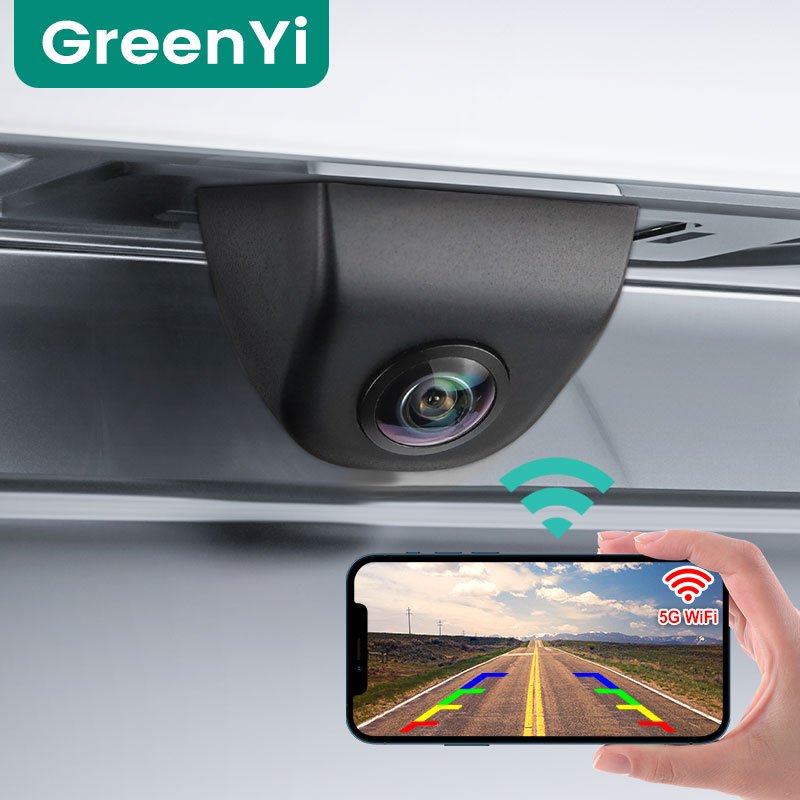 HD 720P Fisheye Wireless Dual-band Antennas 2.4GHZ/5GHZ WiFi Car DVR Recorder Rear View Camera for iPhone and Android Phone