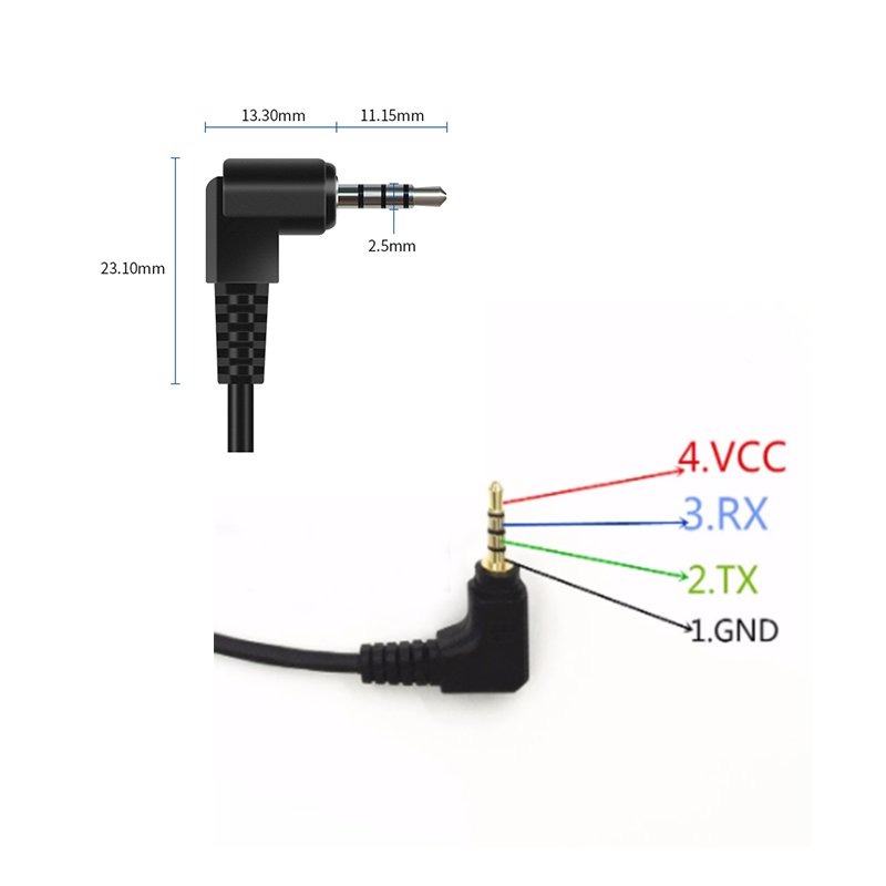 1575.42mhz 2.5mm GPS Antenna for Car Dash Cam DVR Rearview Mirror