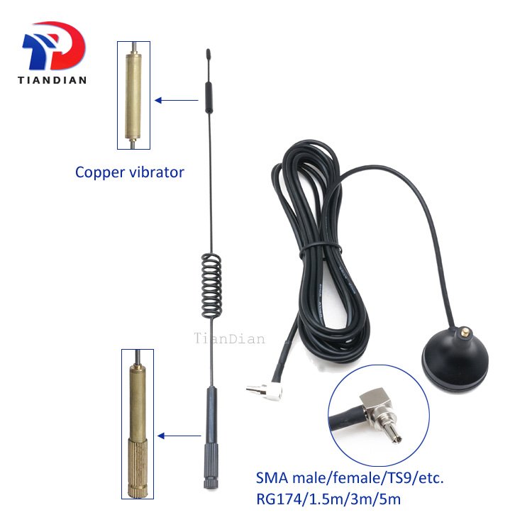 Long Range 800Mhz car radio 3g Antenna signal booster sucker TS9 7dbi lte 4g antenna