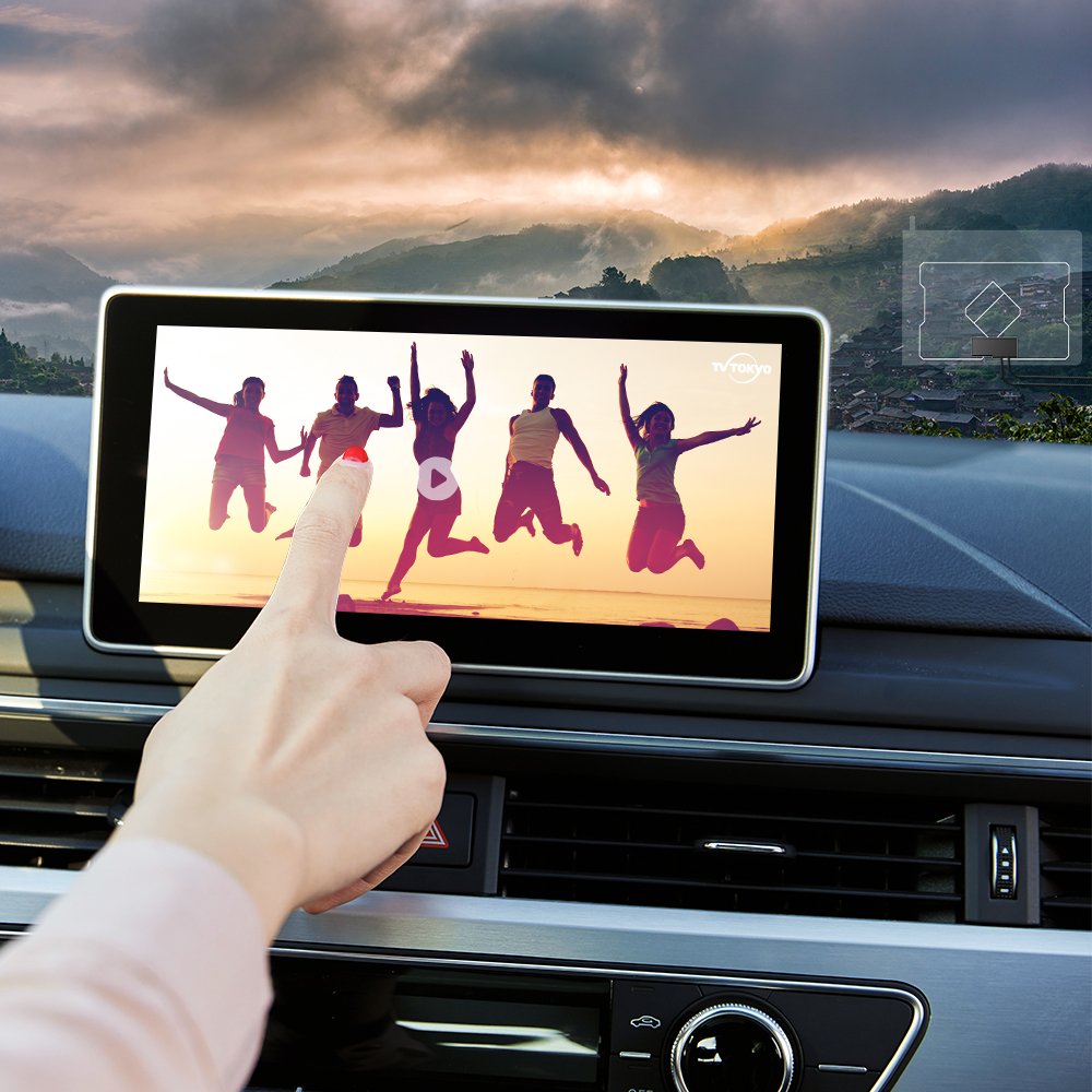 Yetnorson Car Film Antenna for Japan DVB-T/ISDB/ATSC Antenna with GT13 GT16 VR1 HF201 Connector