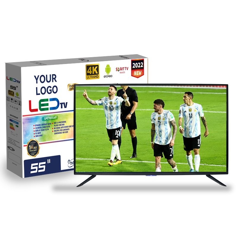 OEM Tv Factory 55 Inch Smart TV Android Wifi 2K 4K LED Smart Television for Hotel
