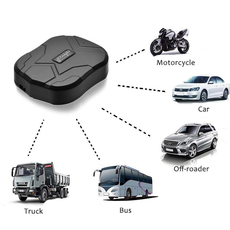 Car motorcycle GPS waterproof tracker locator with powerful magnets and real-time tracking software