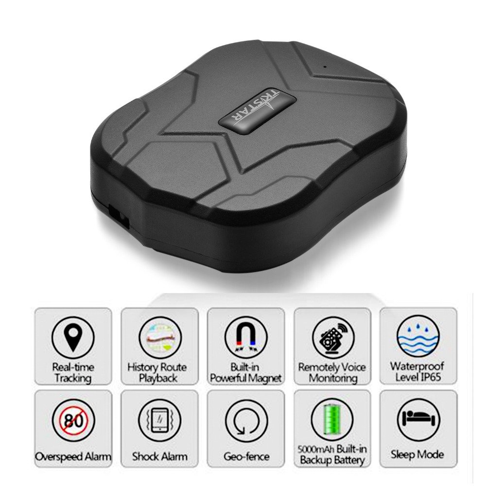 Car motorcycle GPS waterproof tracker locator with powerful magnets and real-time tracking software