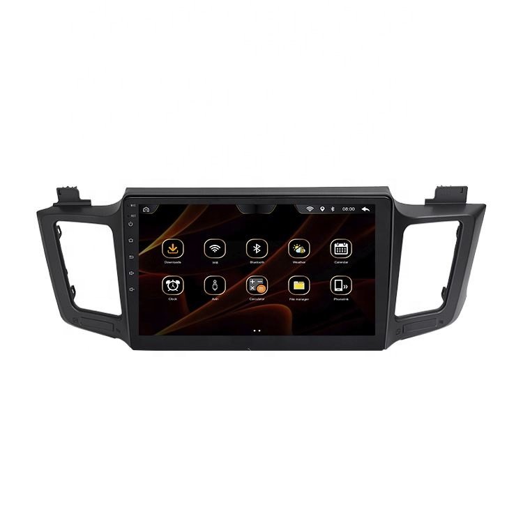 System 10 Inch Touch Screen for 2013 to 2017 Toyota RAV4 Car Dvd Multimedia Player with IPS USB BT FM GPS RCA Cables