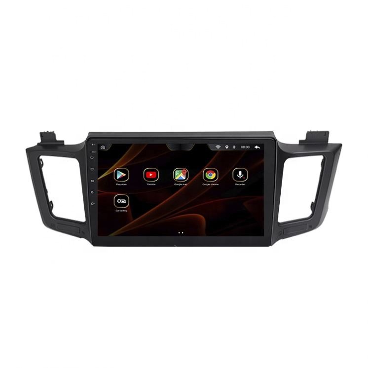 System 10 Inch Touch Screen for 2013 to 2017 Toyota RAV4 Car Dvd Multimedia Player with IPS USB BT FM GPS RCA Cables