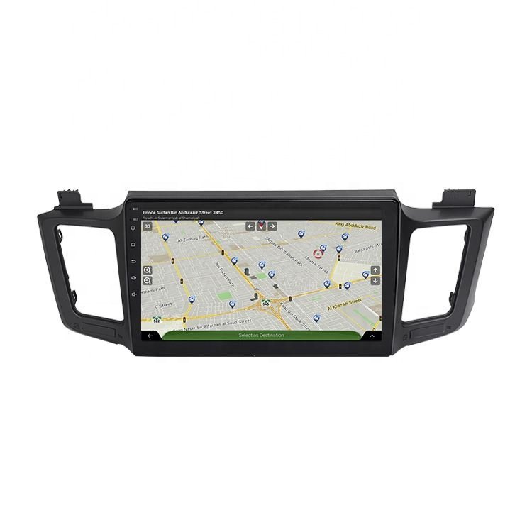 System 10 Inch Touch Screen for 2013 to 2017 Toyota RAV4 Car Dvd Multimedia Player with IPS USB BT FM GPS RCA Cables