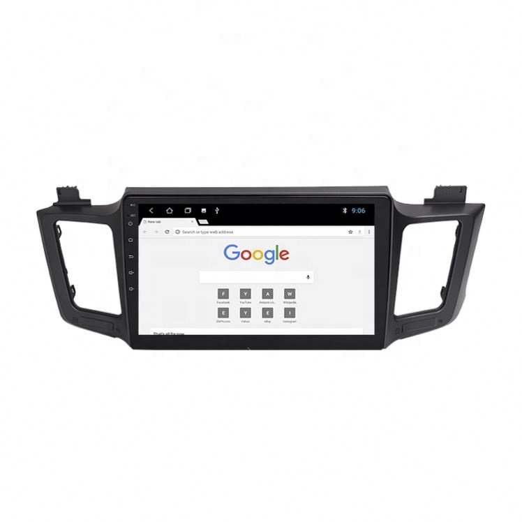 System 10 Inch Touch Screen for 2013 to 2017 Toyota RAV4 Car Dvd Multimedia Player with IPS USB BT FM GPS RCA Cables