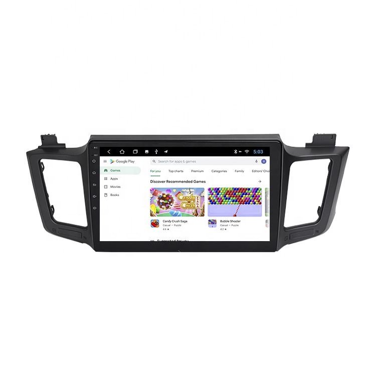 System 10 Inch Touch Screen for 2013 to 2017 Toyota RAV4 Car Dvd Multimedia Player with IPS USB BT FM GPS RCA Cables