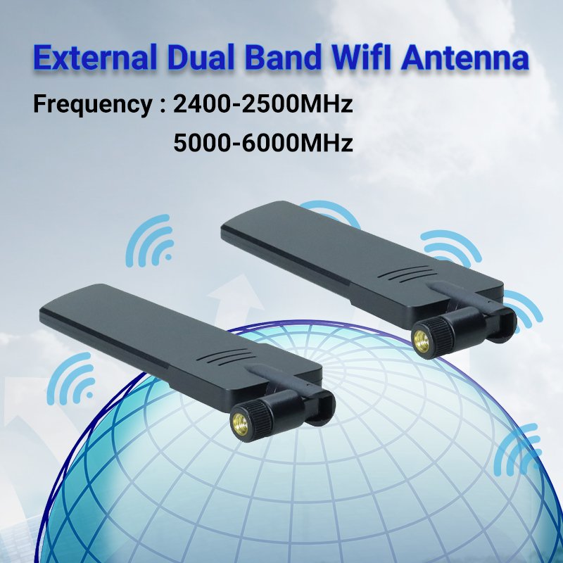 Factory Price 19.5cm 0.85 Ghz 1.9Ghz Signal Booster Antenna rubber Waterproof Wireless Outdoor Wifi Satellite vhf antenna