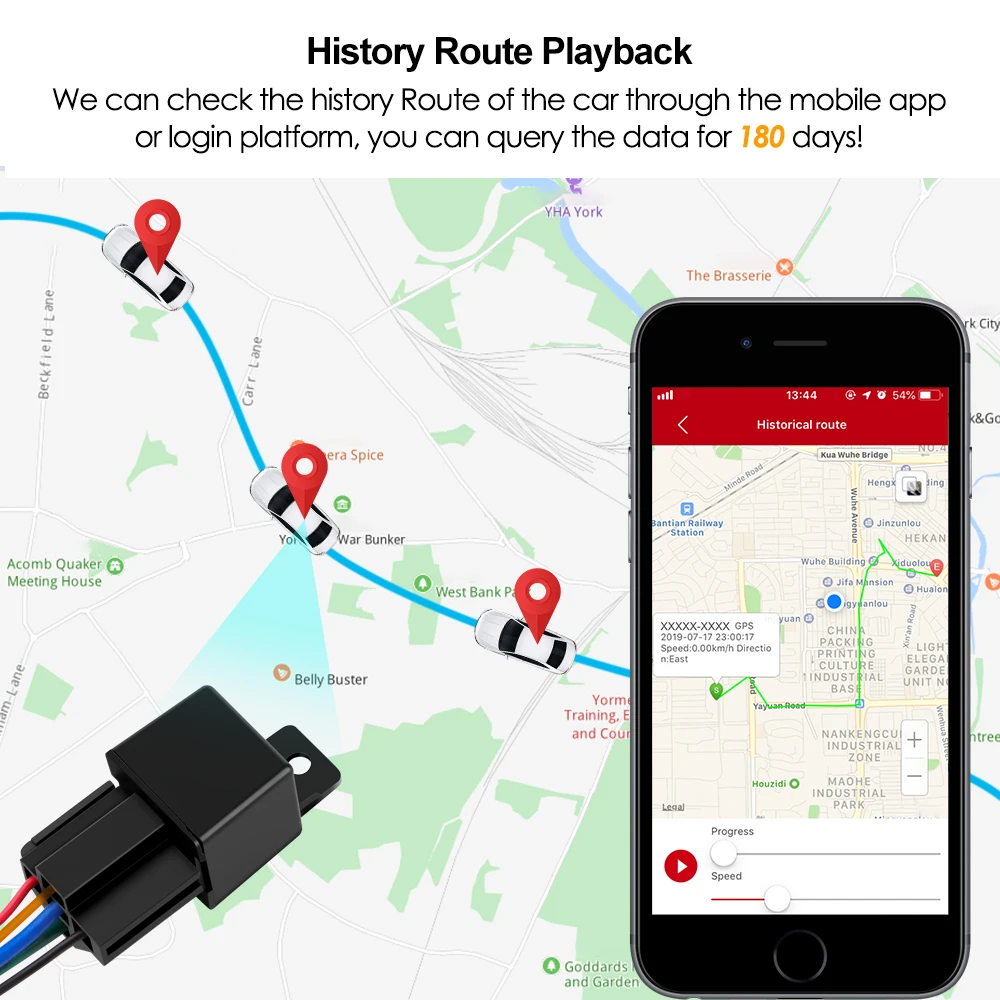 Portable Mini Relay GPS Tracker 4G Smart GPS Locator GSM Tracking Device Phone APP Real Time Tracking 4G Card