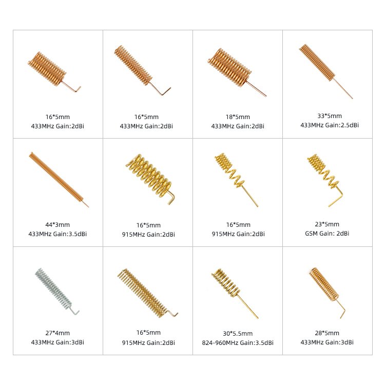 433/868/915Mhz spring antenna OEM 433Mhz helical for rubber duck antenna