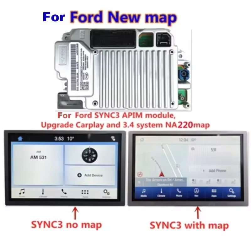 GPS Navigation Fit for Ford Lincoln Sync 3 Factory SYNC2 to SYNC3 Upgrade Kit APIM Module Antenna Carplay
