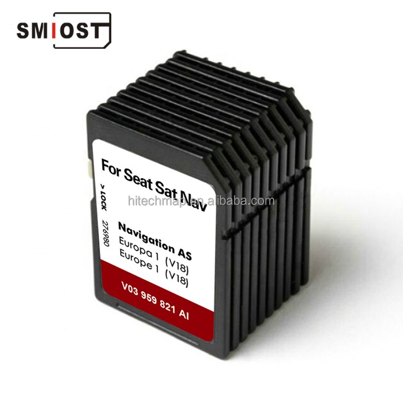 SMIOST Navig 32GB Map for Car GPS Navigator Navigation Card for Seat Navi Sat Nav SD Karte Arona Ibiza AS V18
