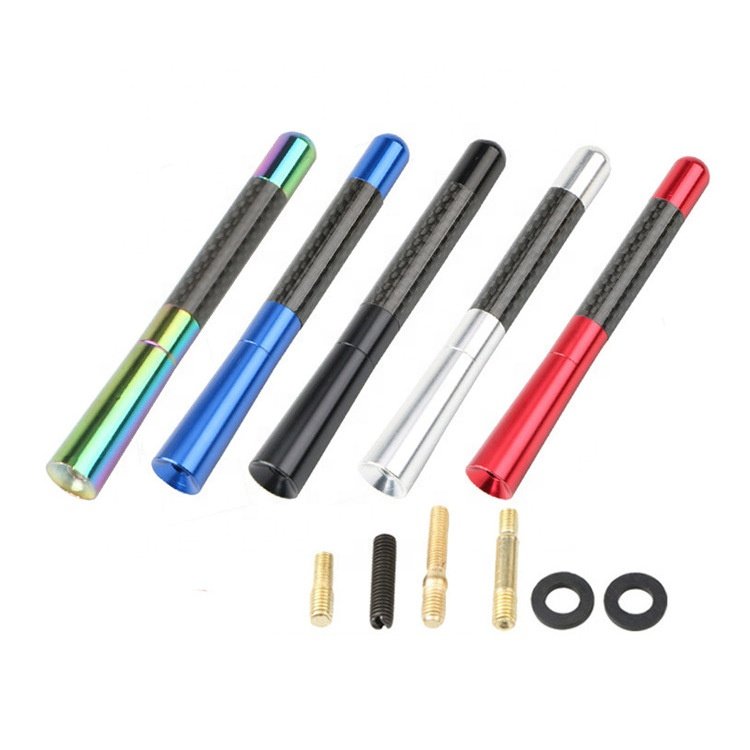 12CM/8CM/3.5CM Car Styling Universal Car Auto Antenna Carbon Fiber Car Roof Modified Decoration Antennas