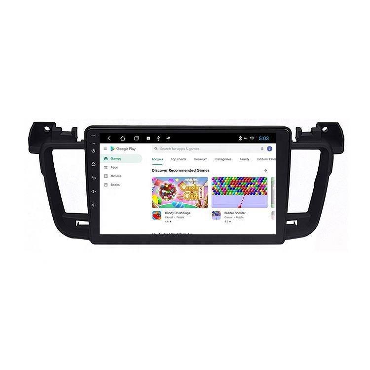 9 Inch Android for Peugeot 508 2010-2015 Multimedia Stereo Car DVD Player Navigation GPS Video Radio IPS Playstore Wireless