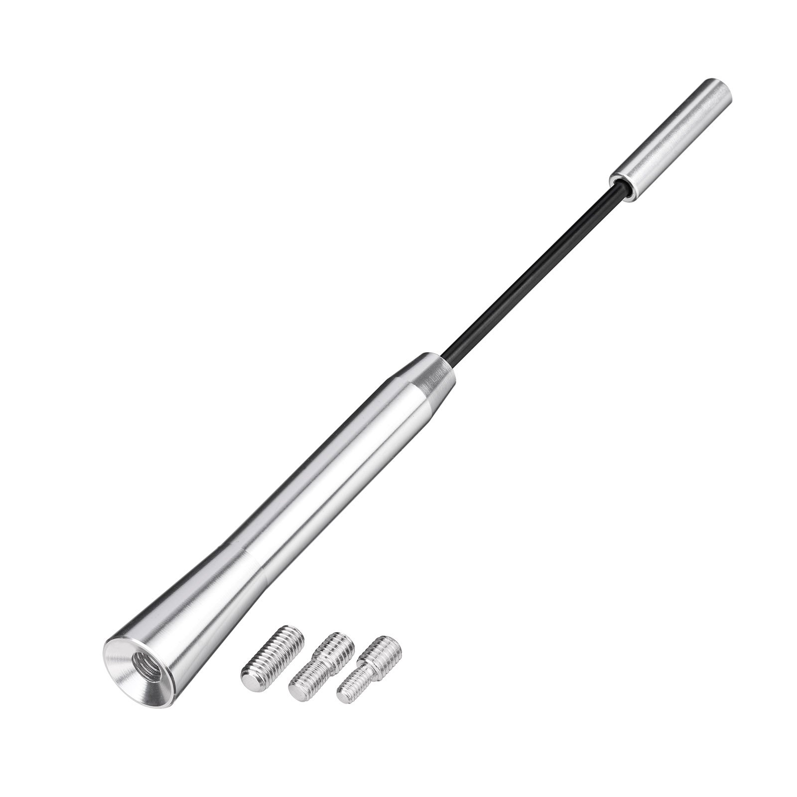 Superbat 75Ω Car FM Antenna Roof Radio Antenna AM FM Antenna Silver 168MM