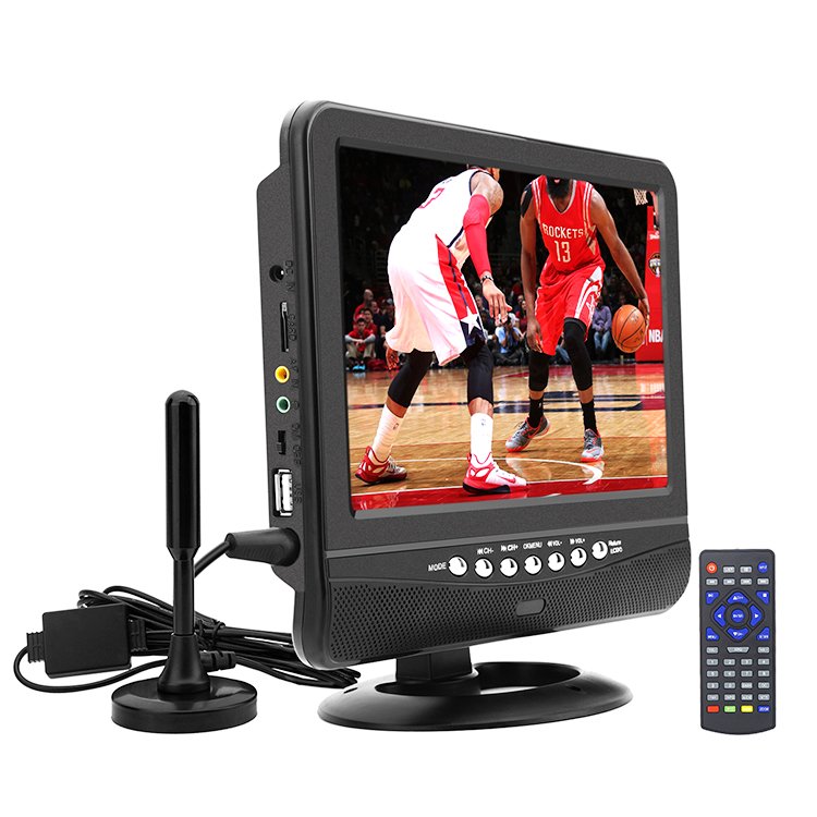 2024 New Product China High Sale 9.5 Inch Mini TV Portable Digital Rechargeable Qled Smart Portable Tv Monitor