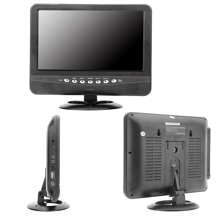 2024 New Product China High Sale 9.5 Inch Mini TV Portable Digital Rechargeable Qled Smart Portable Tv Monitor