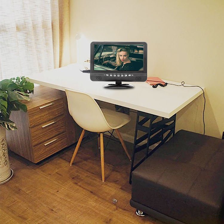 2024 New Product China High Sale 9.5 Inch Mini TV Portable Digital Rechargeable Qled Smart Portable Tv Monitor