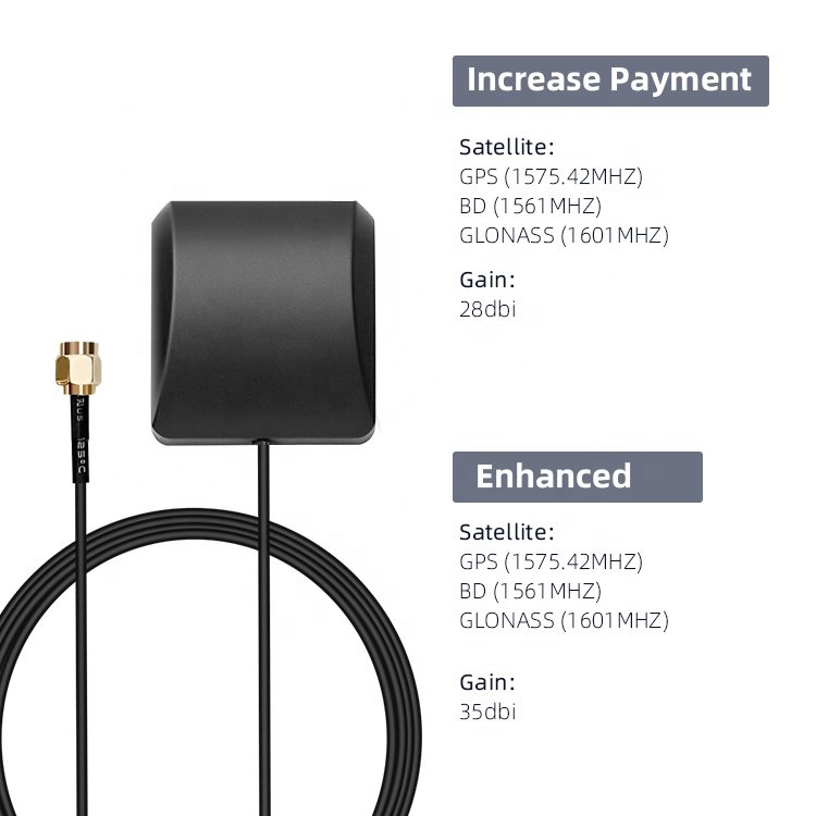 GPS BD three-mode positioning car positioning antenna with filter GPS external navigation antenna 30DBI for automobile