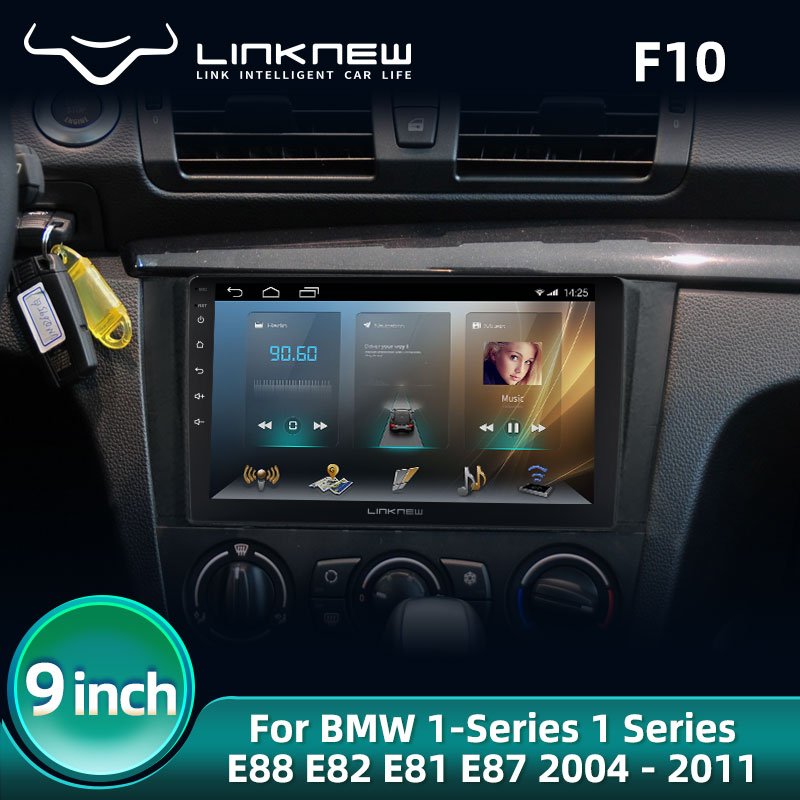 Linknew Android 8.1 Touch Screen Car Dvd Player for BMW 1-Series 1 Series E88 E82 E81 E87 2004 - 2011 Car Stereo Player
